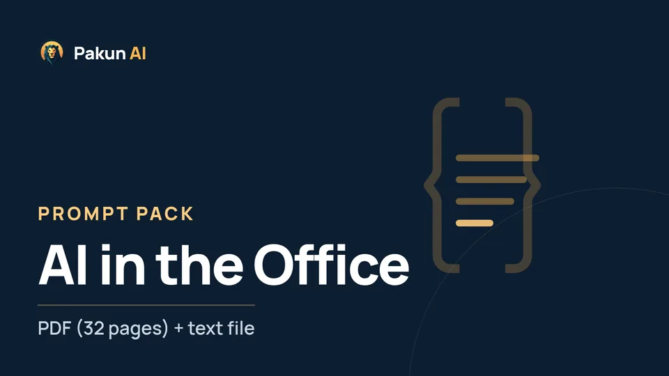 Cover: Prompt pack – AI in the Office