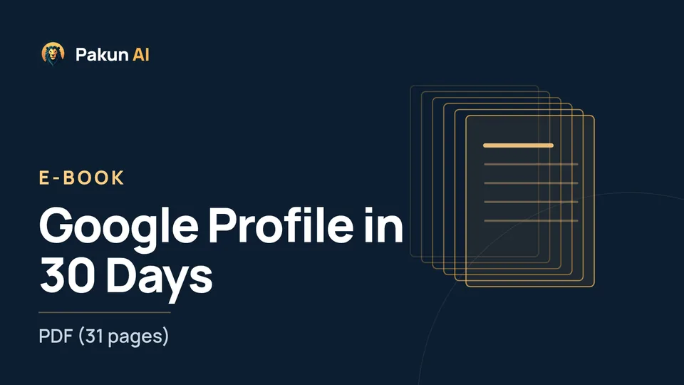 Cover: E-book – Google Profile in 30 Days