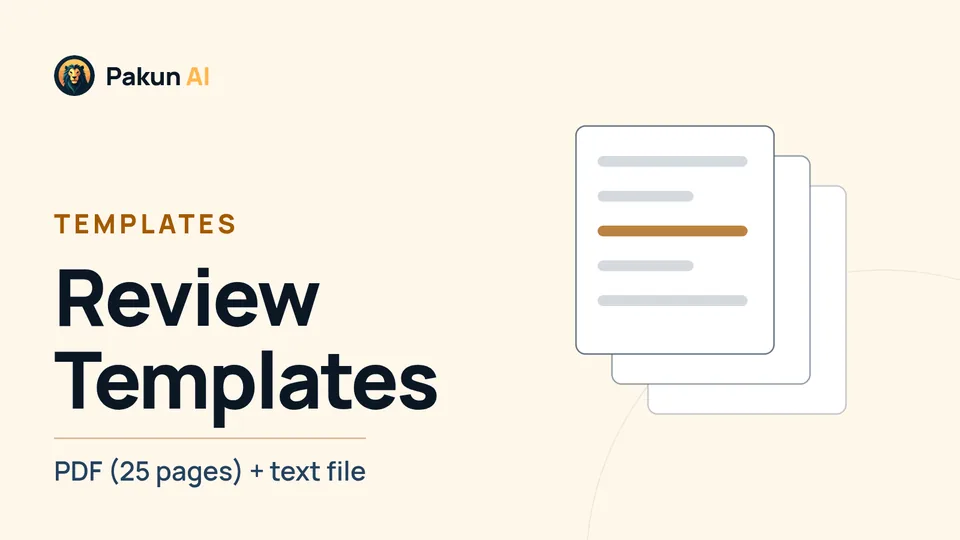 Cover: Templates – Review Templates